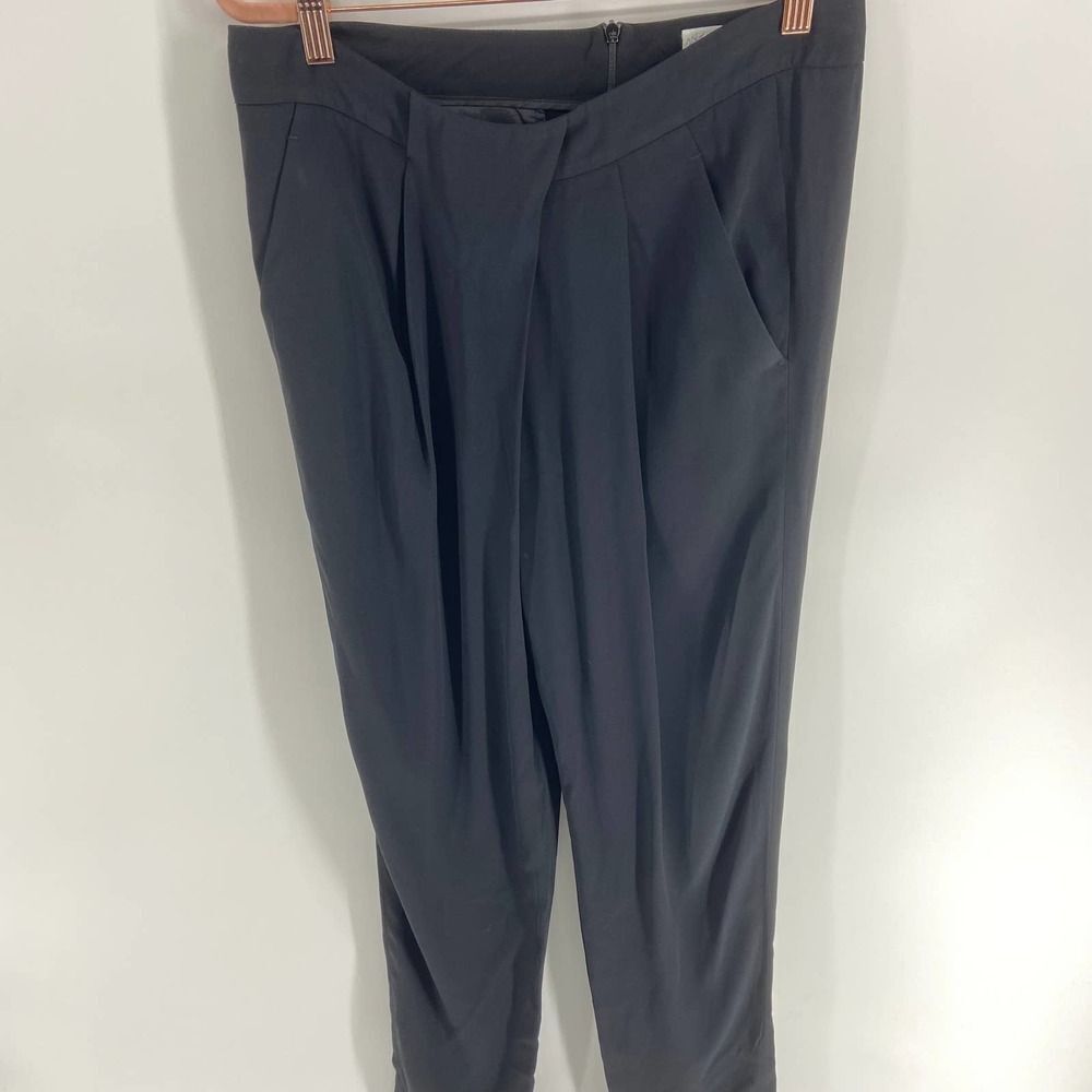 ALC Black pleated straight leg trouser Dress Pants new with defects Womens 8